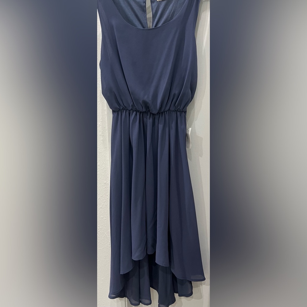 BRAND NEW HUG Perwinkle Blue Hi Lo Sleeveless Dress Size Medium